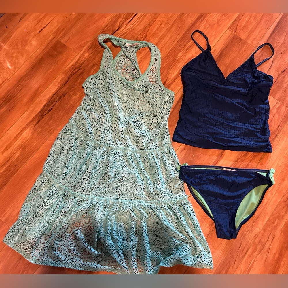 Tankini and cover up (girls’ size 14/16)